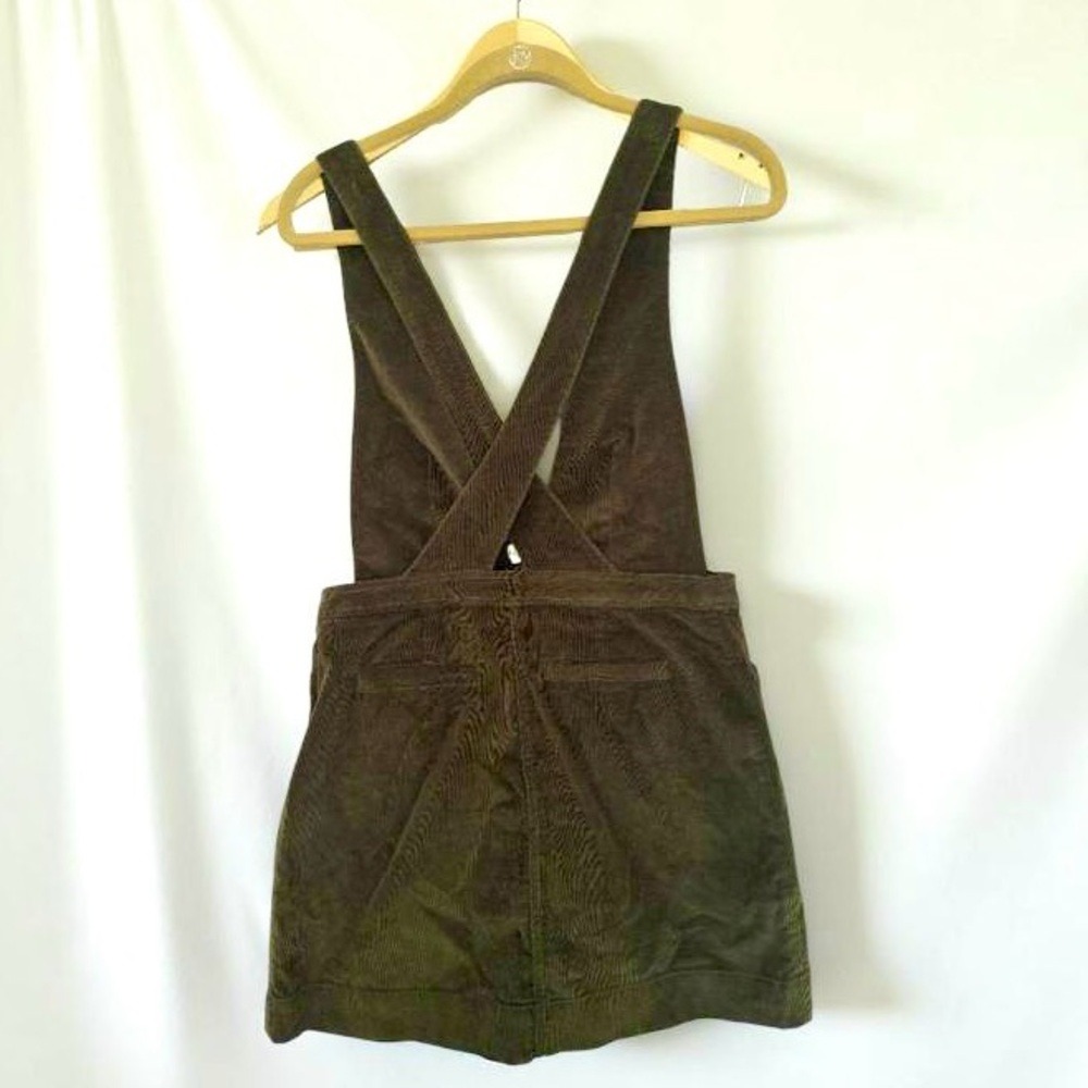 Free People Olive Corduroy Mini Dress - Picture 3 of 7